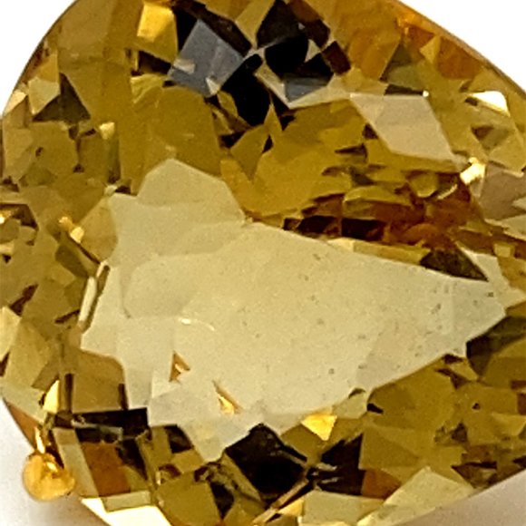 Congo Citrine 12.63ct Solid 18K Gold Pendant - Picture 8 of 8